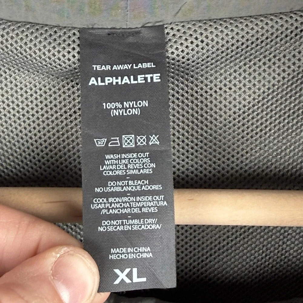 Alphalete Performance Endure Pullover Jacket Mens XL‎ Gray Athleisure Gorpcore